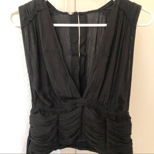 Free people black cropped tank